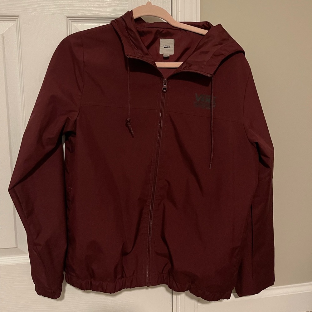 Vans Burgundy Hoodie. Waterproof. Size M.